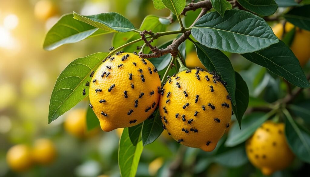 découvrez les causes de l'invasion de fourmis sur votre citronnier et apprenez des solutions efficaces pour les repousser et protéger votre arbre.