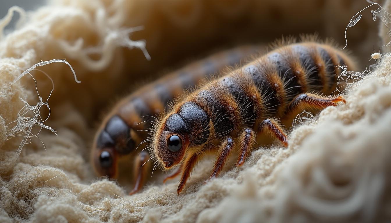 découvrez comment identifier une infestation de larves d'anthrène dans vos matelas et apprenez des méthodes naturelles pour assainir votre intérieur efficacement.