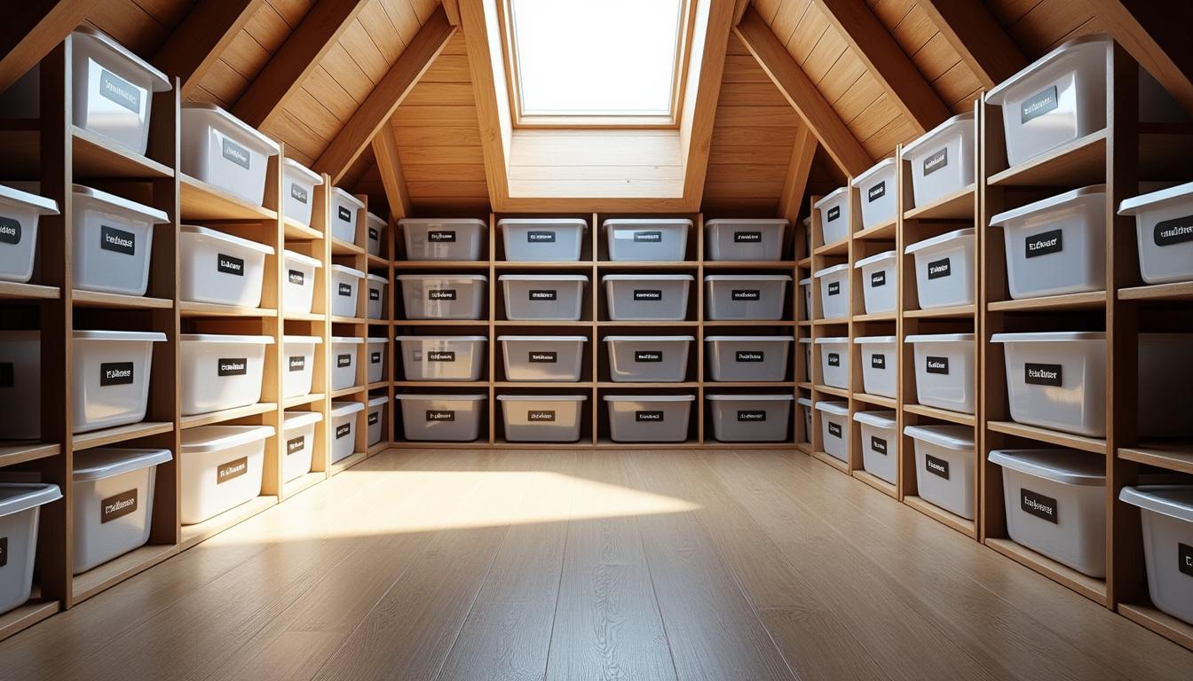 Comment Transformer Votre Grenier : Astuces d’Organisation et Secrets d’Optimisation 2 découvrez comment transformer votre grenier grâce à nos astuces d'organisation et secrets d'optimisation pour maximiser l'espace et créer un lieu pratique et élégant.