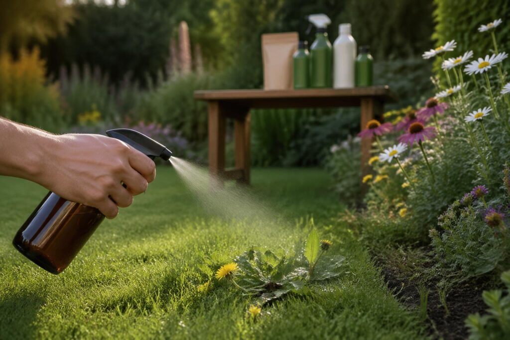 découvrez des alternatives naturelles et des produits homologués pour entretenir votre pelouse sainement avec des désherbants sélectifs adaptés au gazon.