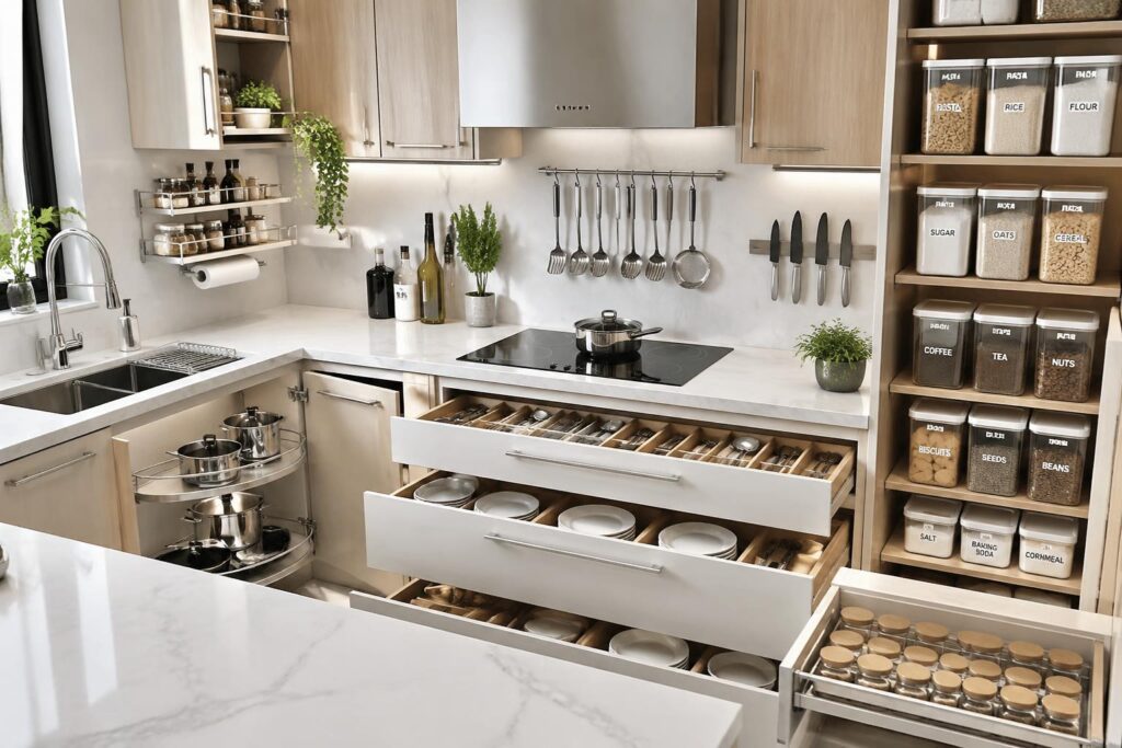 découvrez des astuces ingénieuses pour optimiser l'espace et organiser parfaitement votre cuisine, afin de gagner en fonctionnalité et en esthétisme au quotidien.