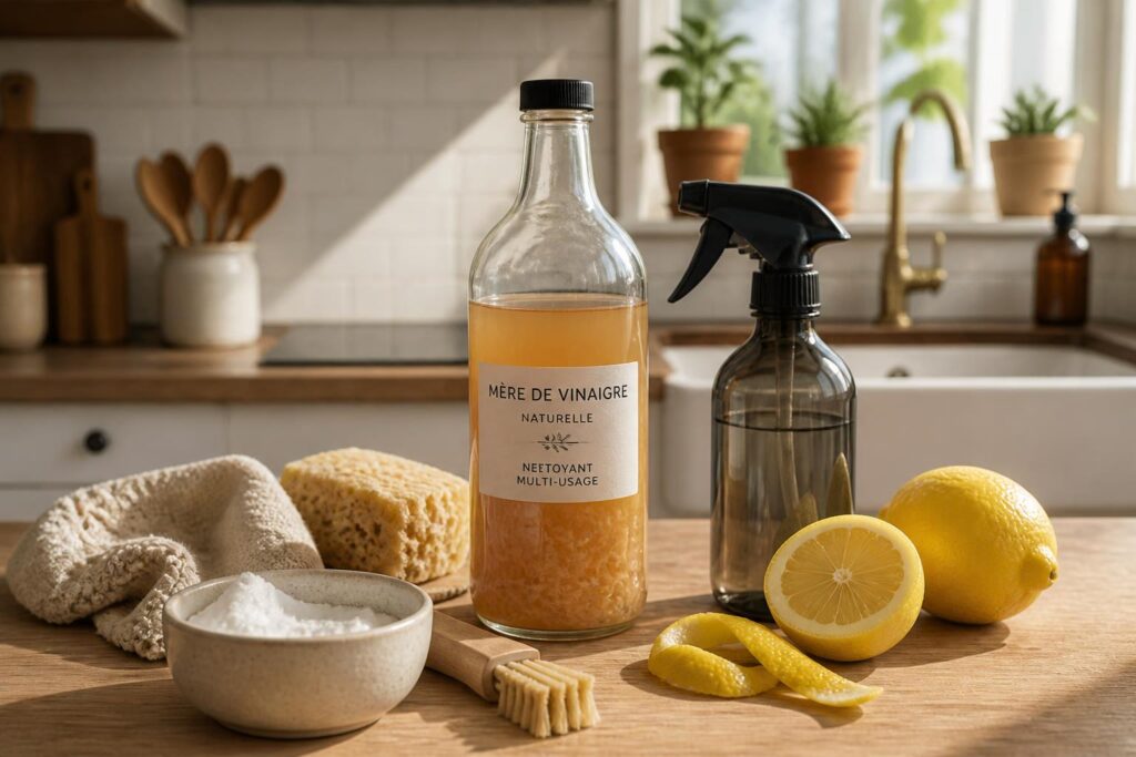 découvrez les bienfaits de la mère vinaigre, un produit naturel et écologique idéal pour l'entretien de la maison sans utiliser de produits chimiques, efficace et respectueux de l'environnement.